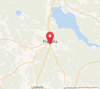 Map of Pulkkila, North Ostrobothnia