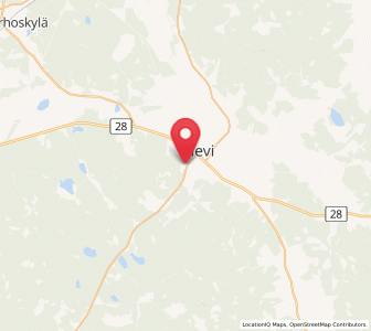 Map of Sievi, North Ostrobothnia
