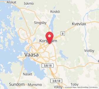Map of Smedsby, Ostrobothnia