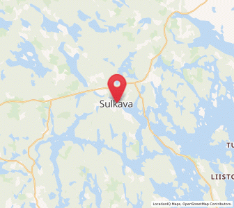 Map of Sulkava, South Savo