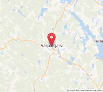 Map of Varpaisjärvi, North Savo