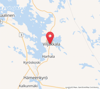 Map of Viljakkala, Pirkanmaa
