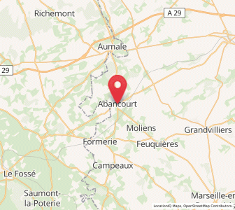 Map of Abancourt, Hauts-de-France