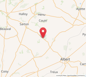 Map of Acheux-en-Amiénois, Hauts-de-France