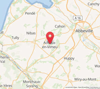 Map of Acheux-en-Vimeu, Hauts-de-France