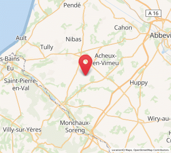 Map of Aigneville, Hauts-de-France