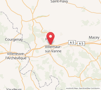 Map of Aix-Villemaur-Palis, Grand Est