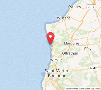 Map of Ambleteuse, Hauts-de-France