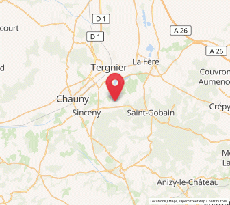 Map of Amigny-Rouy, Hauts-de-France