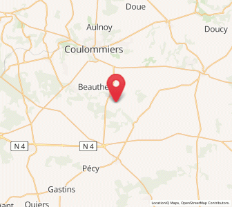 Map of Amillis, Île-de-France