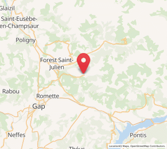 Map of Ancelle, Provence-Alpes-Côte d'Azur