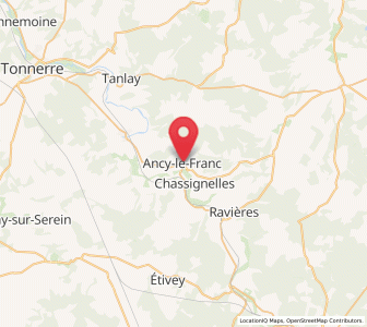 Map of Ancy-le-Franc, Bourgogne-Franche-Comté