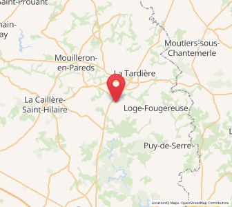 Map of Antigny, Pays de la Loire
