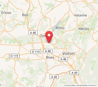 Map of Apprieu, Auvergne-Rhône-Alpes