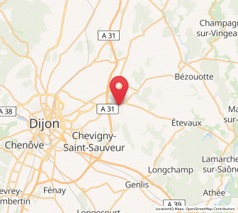Map of Arc-sur-Tille, Bourgogne-Franche-Comté