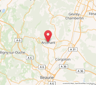 Map of Arcenant, Bourgogne-Franche-Comté
