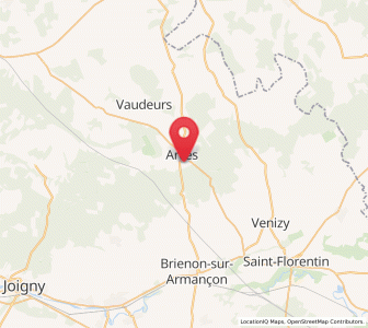 Map of Arces-Dilo, Bourgogne-Franche-Comté