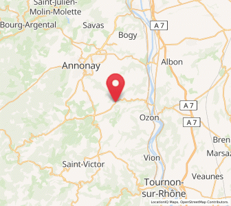 Map of Ardoix, Auvergne-Rhône-Alpes
