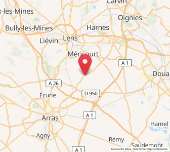 Map of Arleux-en-Gohelle, Hauts-de-France