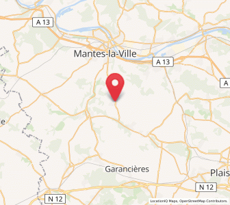 Map of Arnouville-lès-Mantes, Île-de-France