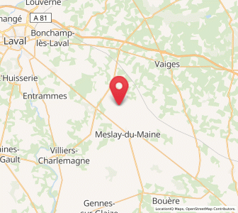 Map of Arquenay, Pays de la Loire