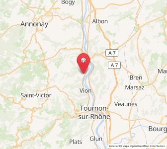 Map of Arras-sur-Rhône, Auvergne-Rhône-Alpes