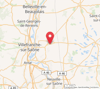 Map of Ars-sur-Formans, Auvergne-Rhône-Alpes