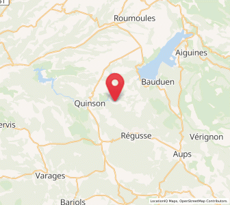 Map of Artignosc-sur-Verdon, Provence-Alpes-Côte d'Azur