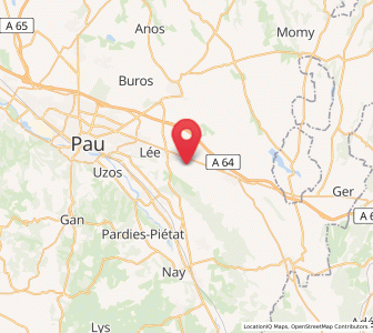 Map of Artigueloutan, Nouvelle-Aquitaine
