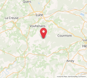 Map of Athesans-Étroitefontaine, Bourgogne-Franche-Comté