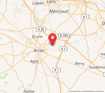 Map of Athies, Hauts-de-France
