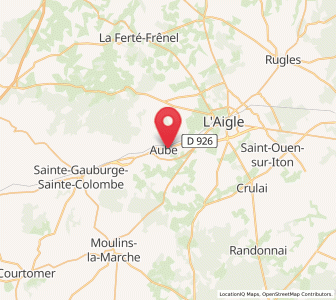 Map of Aube-sur-Rîle, Normandy