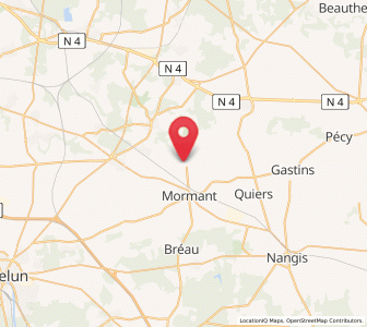 Map of Aubepierre-Ozouer-le-Repos, Île-de-France