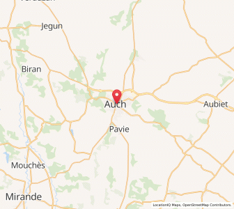 Map of Auch, Occitanie