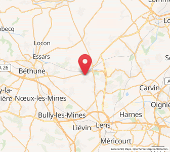 Map of Auchy-les-Mines, Hauts-de-France