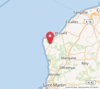 Map of Audinghen, Hauts-de-France