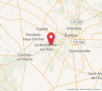Map of Aulnay-sur-Iton, Normandy