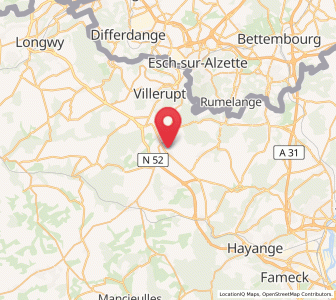 Map of Aumetz, Grand Est