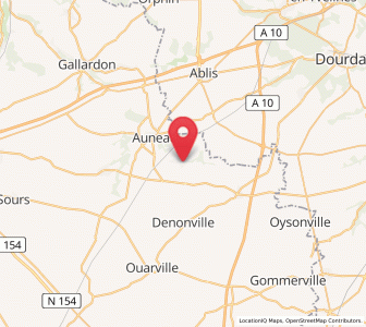 Map of Aunay-sous-Auneau, Centre