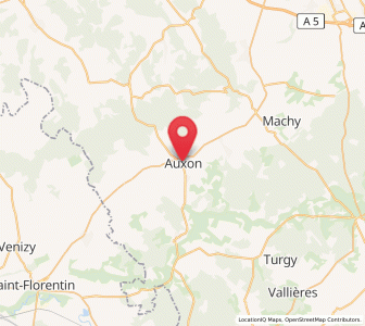 Map of Auxon, Grand Est