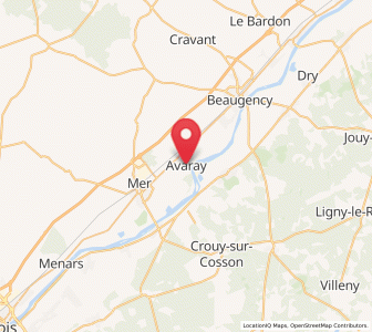 Map of Avaray, Centre