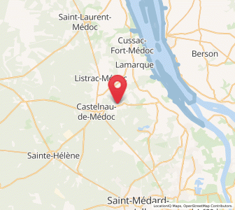 Map of Avensan, Nouvelle-Aquitaine