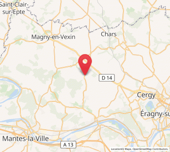 Map of Avernes, Île-de-France