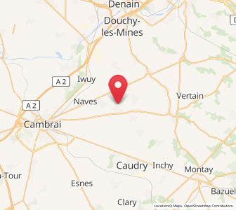 Map of Avesnes-les-Aubert, Hauts-de-France