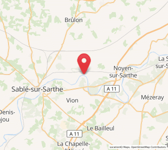 Map of Avoise, Pays de la Loire