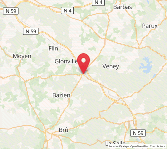 Map of Baccarat, Grand Est