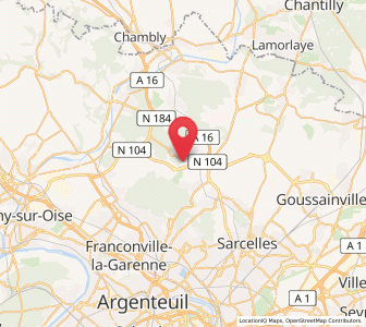 Map of Baillet-en-France, Île-de-France