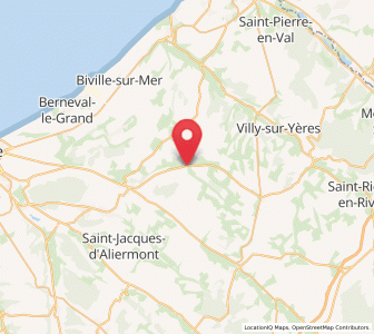 Map of Bailly-en-Rivière, Normandy