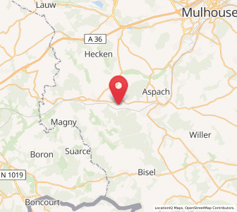 Map of Ballersdorf, Grand Est