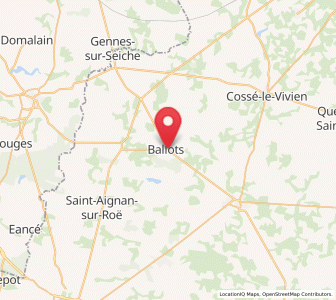 Map of Ballots, Pays de la Loire